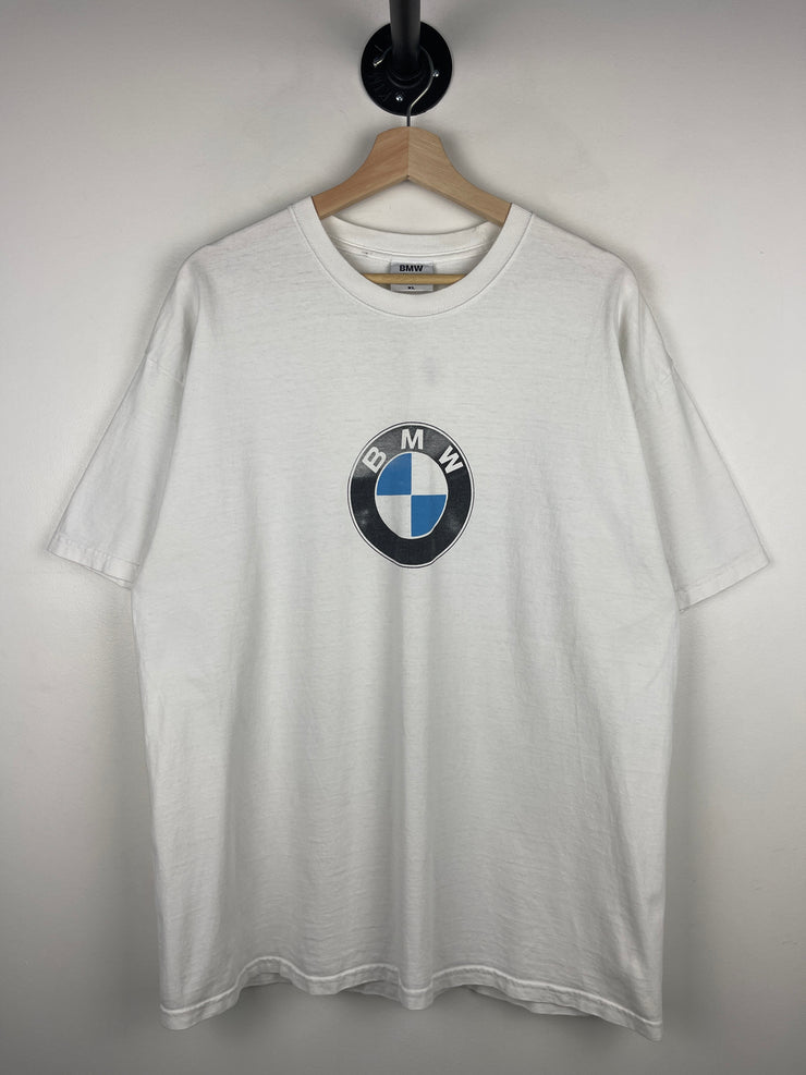 Vintage 90s BMW Logo White Tee