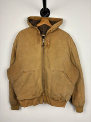 Vintage Walls Beige Hooded Work Jacket