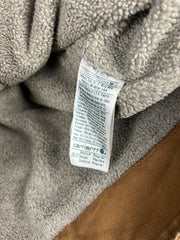 Vintage Carhartt Detroit Sherpa Lined Hooded Beige Jacket J141 211