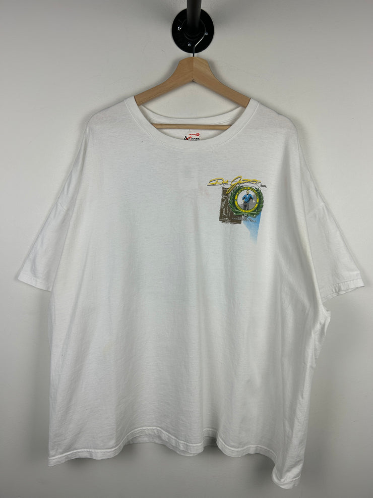 Vintage Nascar Chase Dale Jarrett Arnold Palmer White Tee