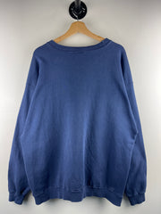 Vintage 90s Nike Mini Swoosh Navy Crewneck