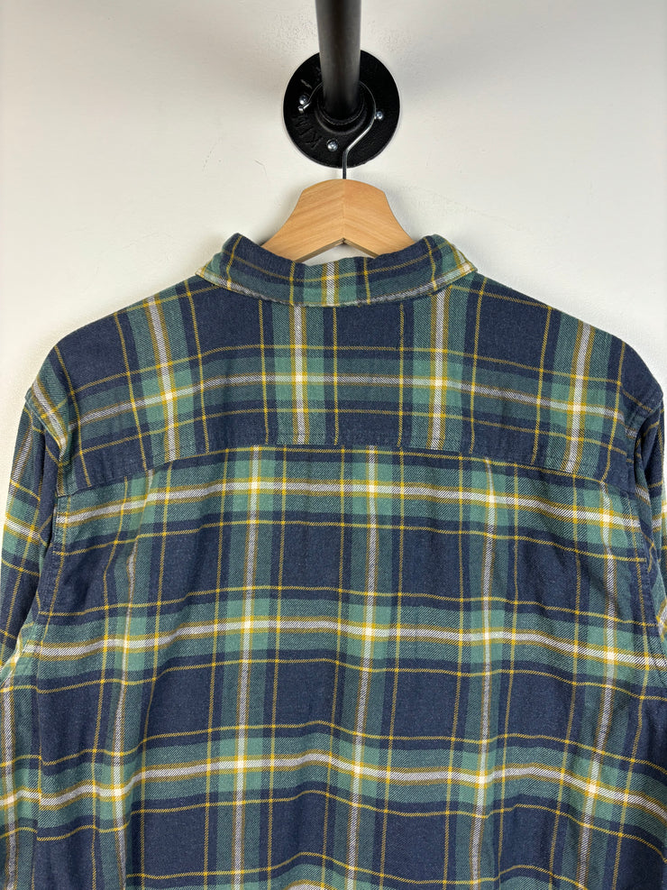 Vintage Patagonia Button Up Plaid Blue Flannel Shirt