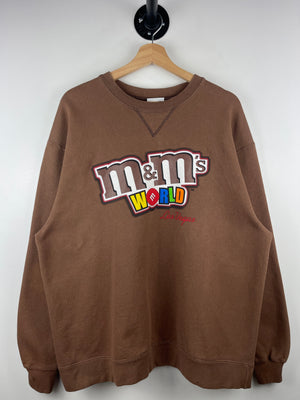 Vintage M&M World Las Vegas Brown Crewneck
