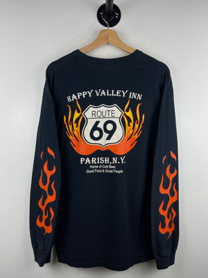 Vintage Happy Valley In Route 69 Flame Black Long Sleeve