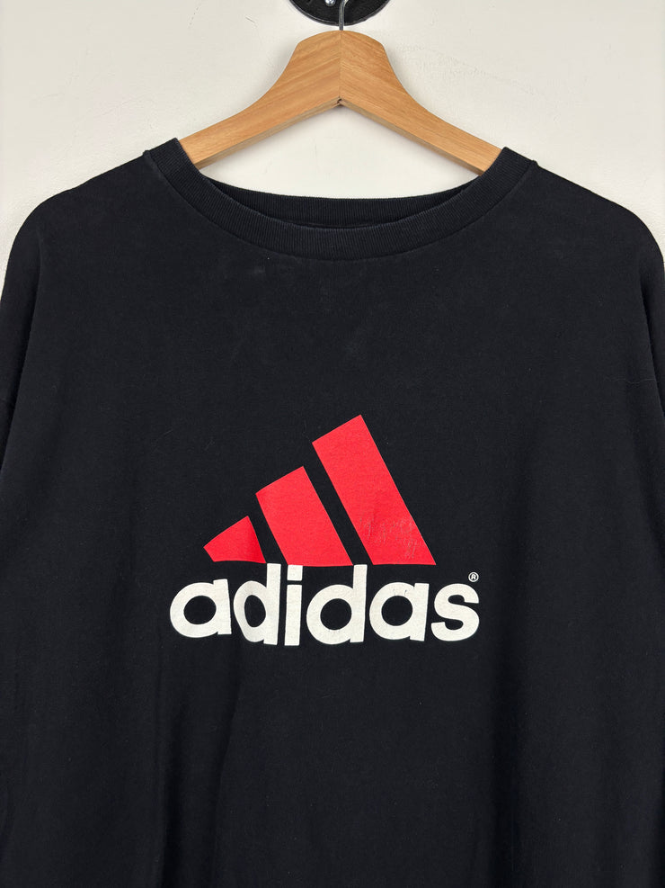 Vintage 90s Adidas Black Tee