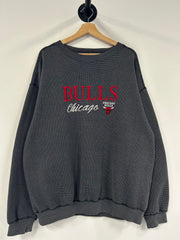 Vintage 90's Chicago Bulls Grey Logo 7 Crewneck