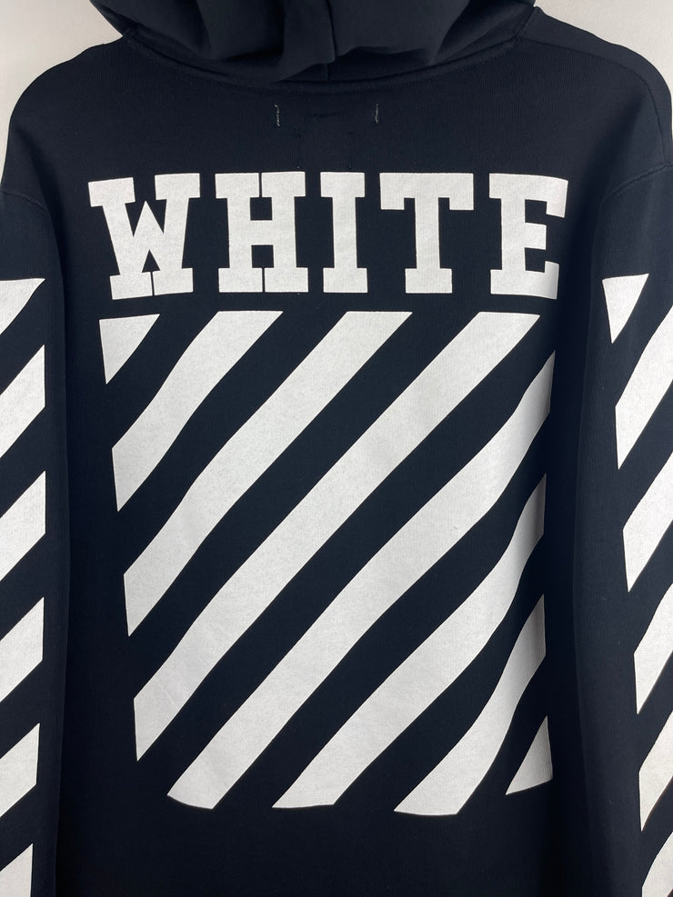 Off White Caravaggio Diagonal Black Hoodie