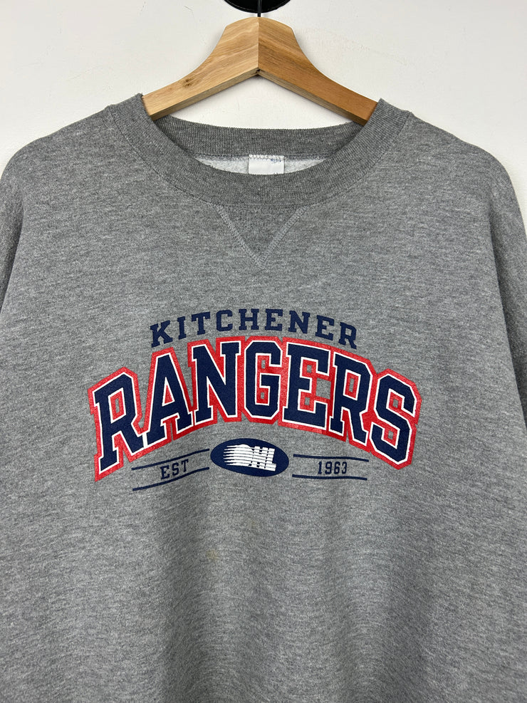 Vintage OHL Russell Kitchener Rangers Grey Crewneck