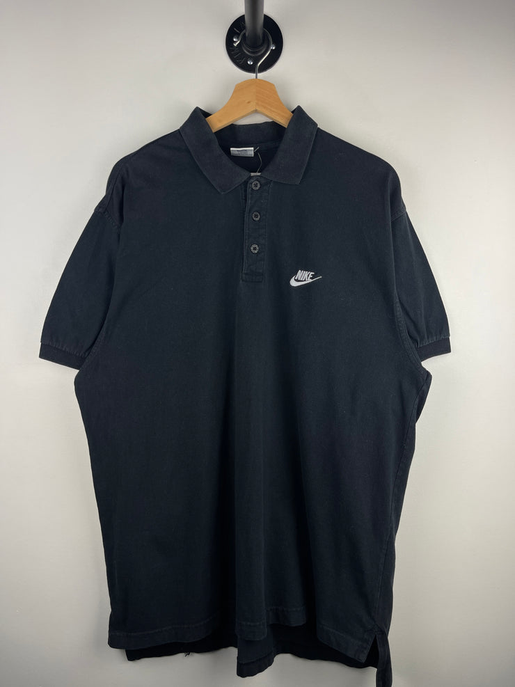 Vintage 90s Nike Golf Black Polo Shirt