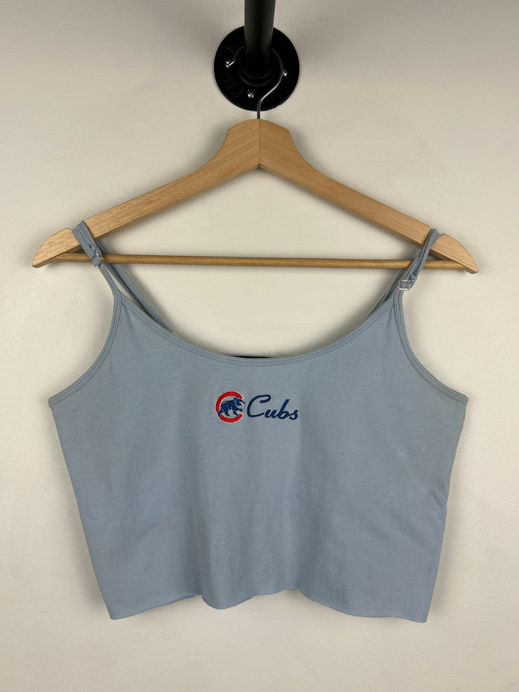 Vintage MLB Chicago Cubs Baby Blue Women’s Cropped Camisole