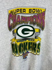 Vintage 90's Green Bay Packers Champions Grey Crewneck