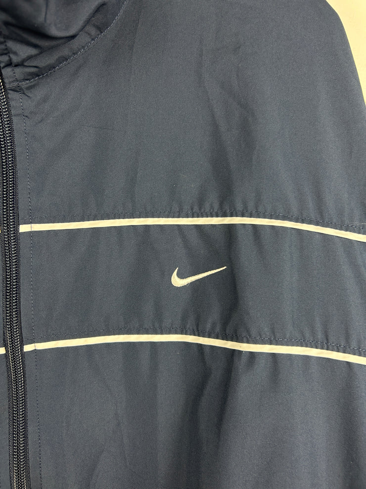Vintage Nike Mini Swoosh Navy & White Windbreaker