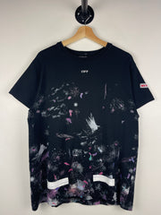 Off White Galaxy Brushed Arrows Black Tee