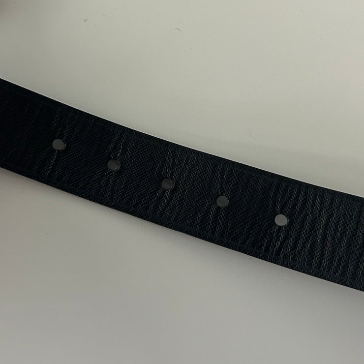 Prada Saffiano Leather Black Belt