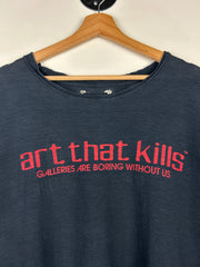 Gallery Dept. Art That Kills Reversible French Logo Faded Black Tee
