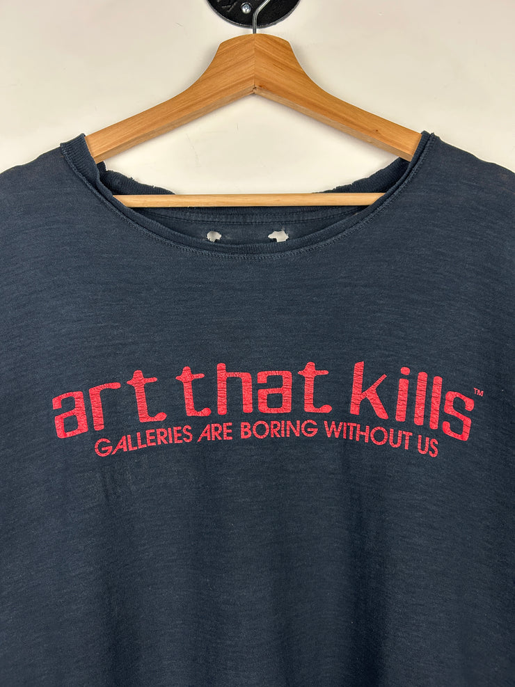 Gallery Dept. Art That Kills Reversible French Logo Faded Black Tee