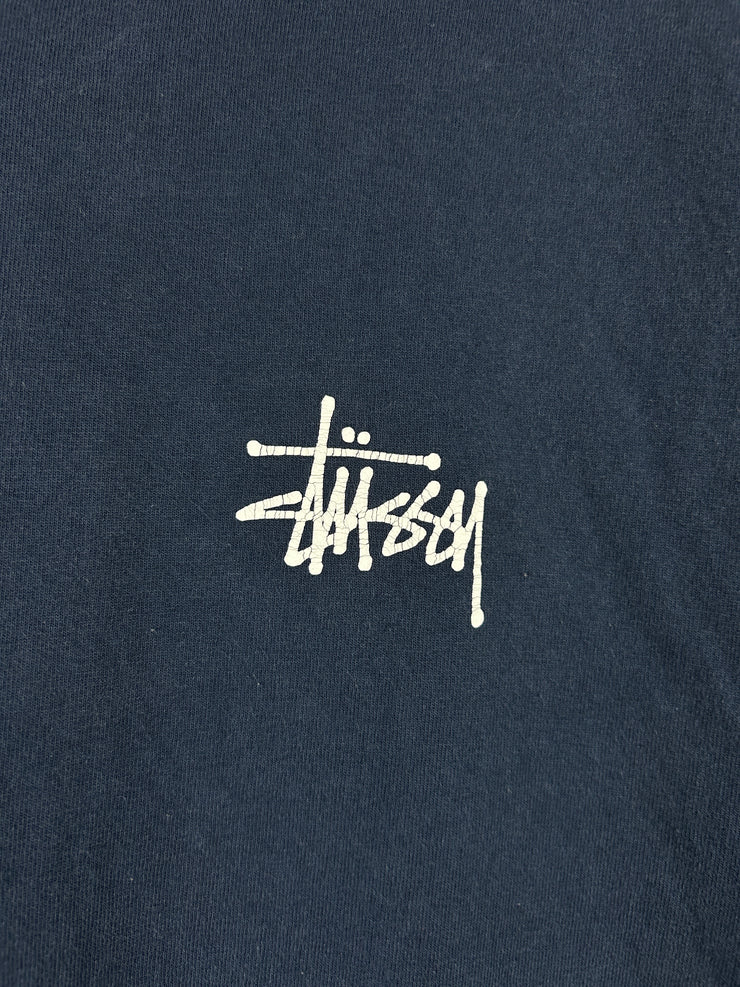 Stussy Script Navy Tee