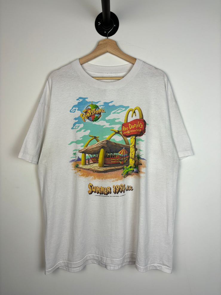 Vintage 1994 Flintstone McDonalds White Tee