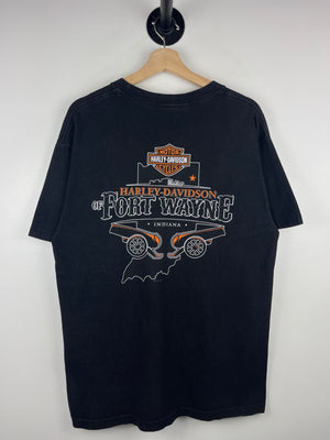 Vintage Harley Davidson I Got Mine Indiana Black Tee