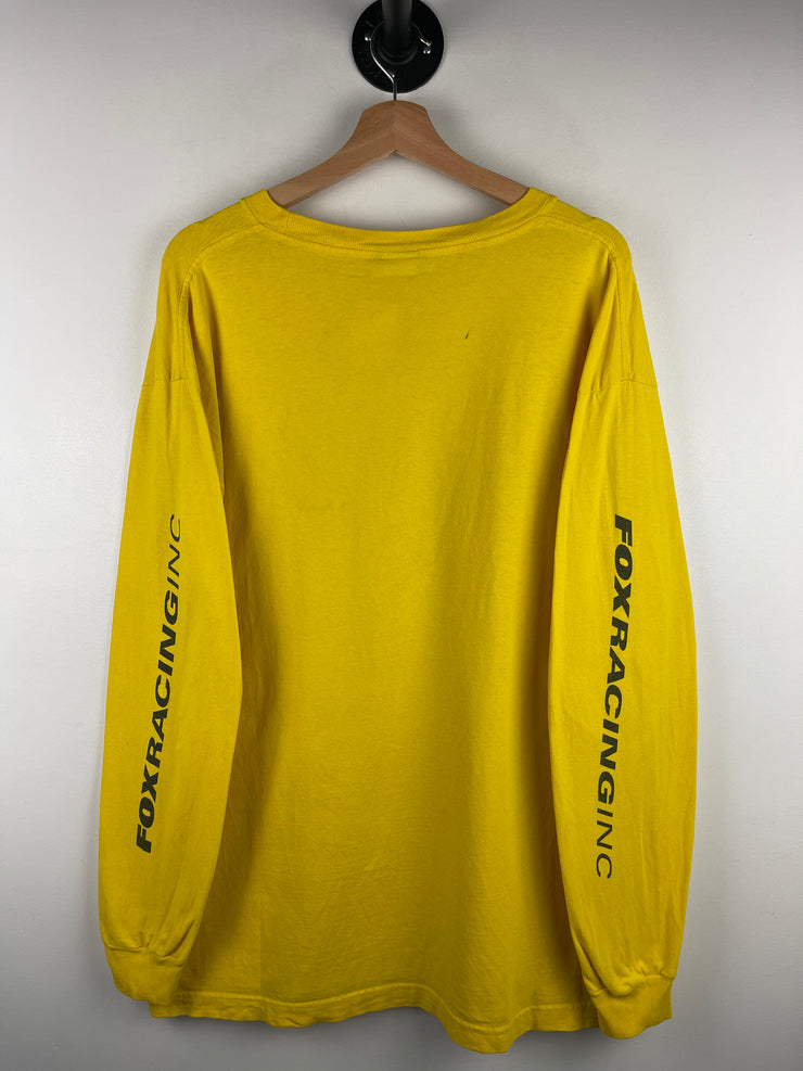 Vintage Fox Racing Yellow Long Sleeve
