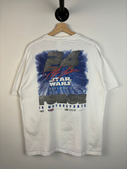 Vintage 1999 Nascar Jeff Gordon Star Wars Episode 1 White Tee