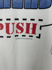 Vintage 90s Pillsbury Dough Boy Go Ahead Push White Tee