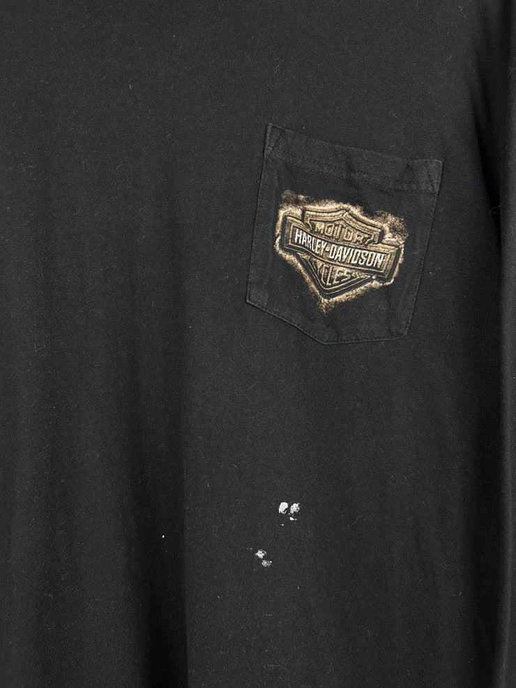 Vintage Harley Davidson Syracuse Road Black Long Sleeve