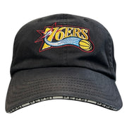 Vintage NBA Philadelphia 76ers Pepsi Black Strapback Hat