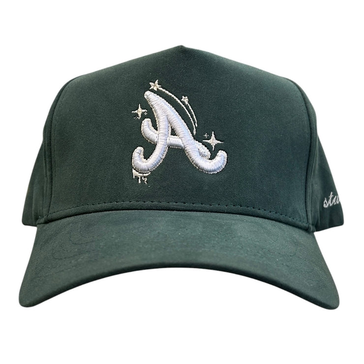 Studio 1999 Atlanta Stars Green Suede Snapback Hat
