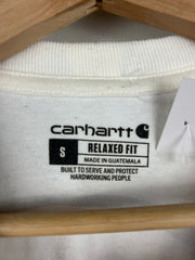 Vintage Carhartt Spellout White Pocket Tee