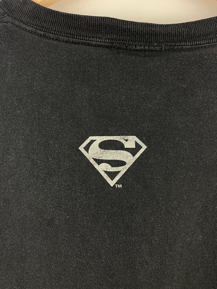Vintage Superman Camo Logo Black Tee