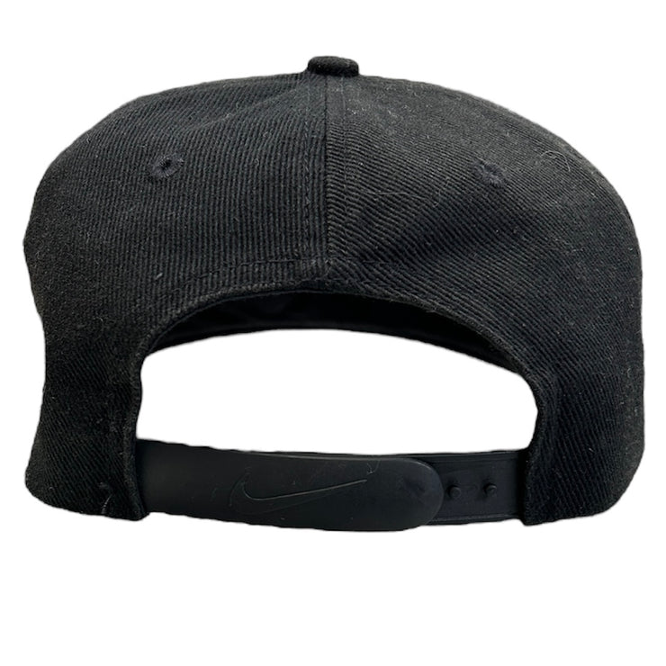 Vintage 90s Nike Swoosh Black Snapback Hat