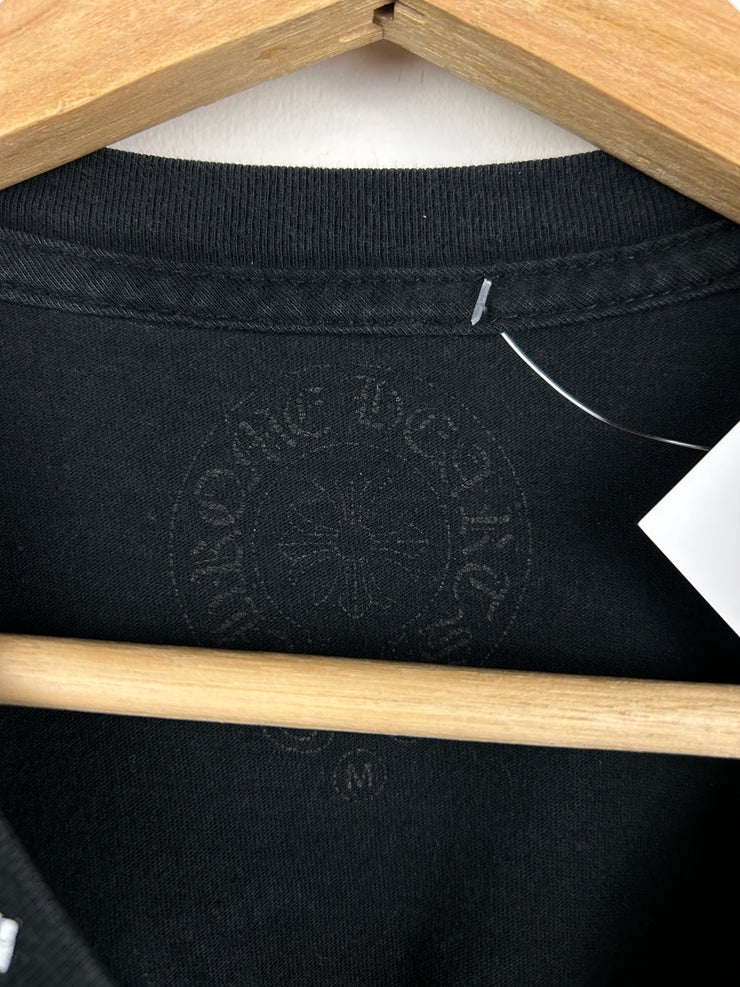 Chrome Hearts Cross Neck Logo Black Tee