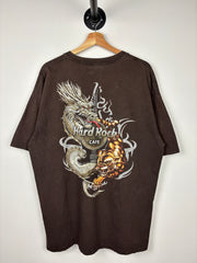 Vintage Hard Rock Café Desin Brown Tee