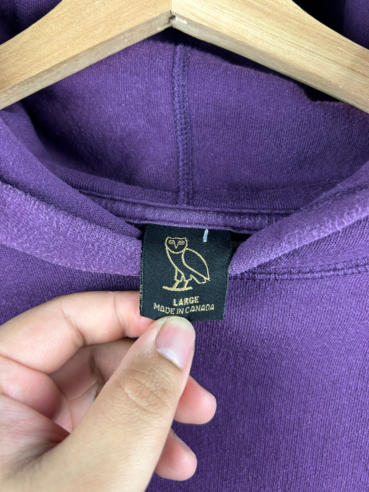OVO Octobers Very Own Embroidered Wine Hoodie