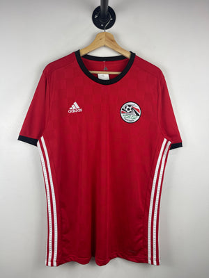 Adidas 2018-2019 Egypt Home Red Soccer Jersey