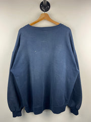 Vintage 90s Russell Athletic Notre Dame Team Wear Embroidered Navy Crewneck