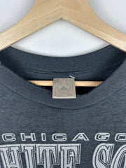 Vintage 90s MLB Logo 7 Chicago White Sox Faded Black Tee