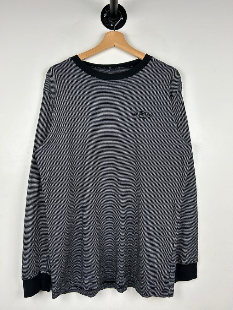 Supreme Micro Stripe Classic Logo Long Sleeve