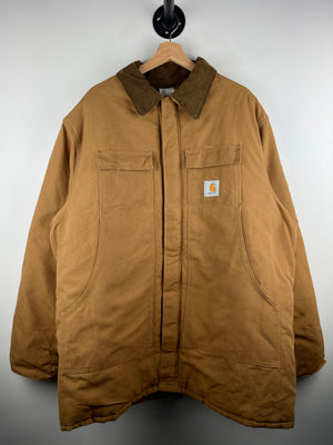 Vintage 90s Carhartt Arctic Light Brown Work Jacket CQ196