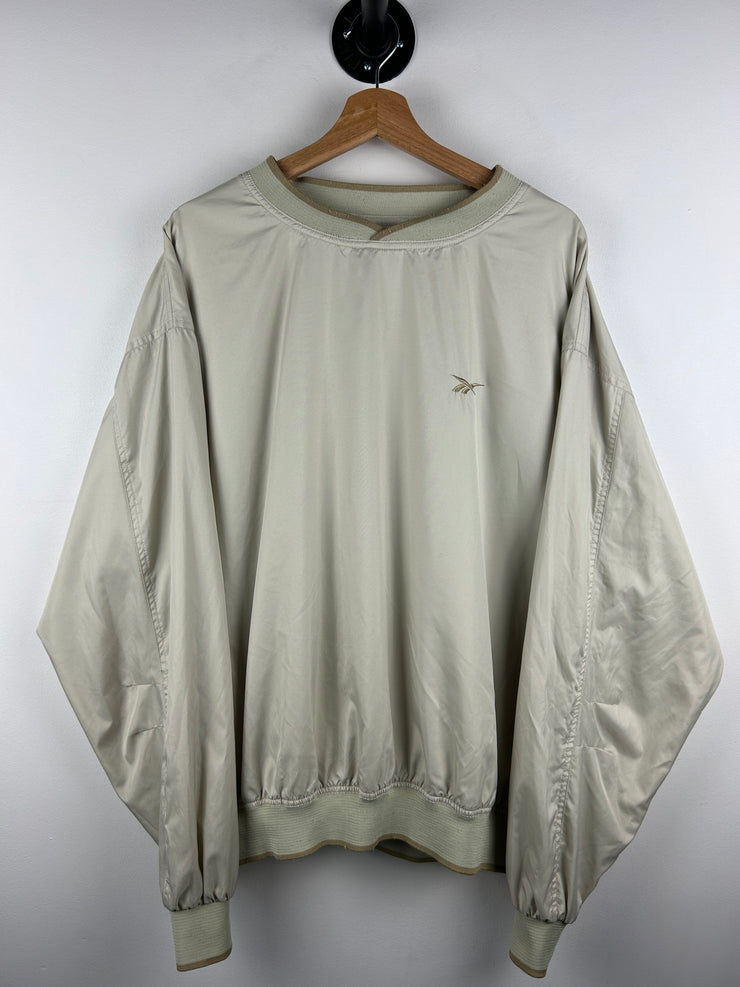 Vintage 90s Reebok Golf Beige Pullover Windbreaker