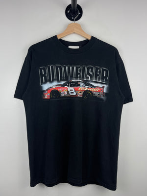 Vintage Nascar Dale Jr Budweiser Black Tee