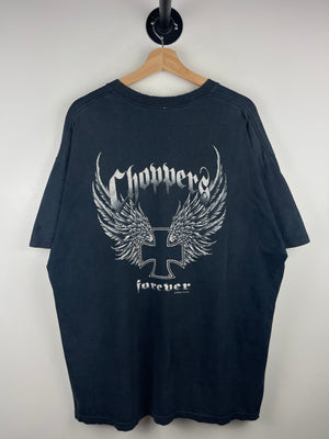 Vintage Choppers Forever Thrashed Black Tee