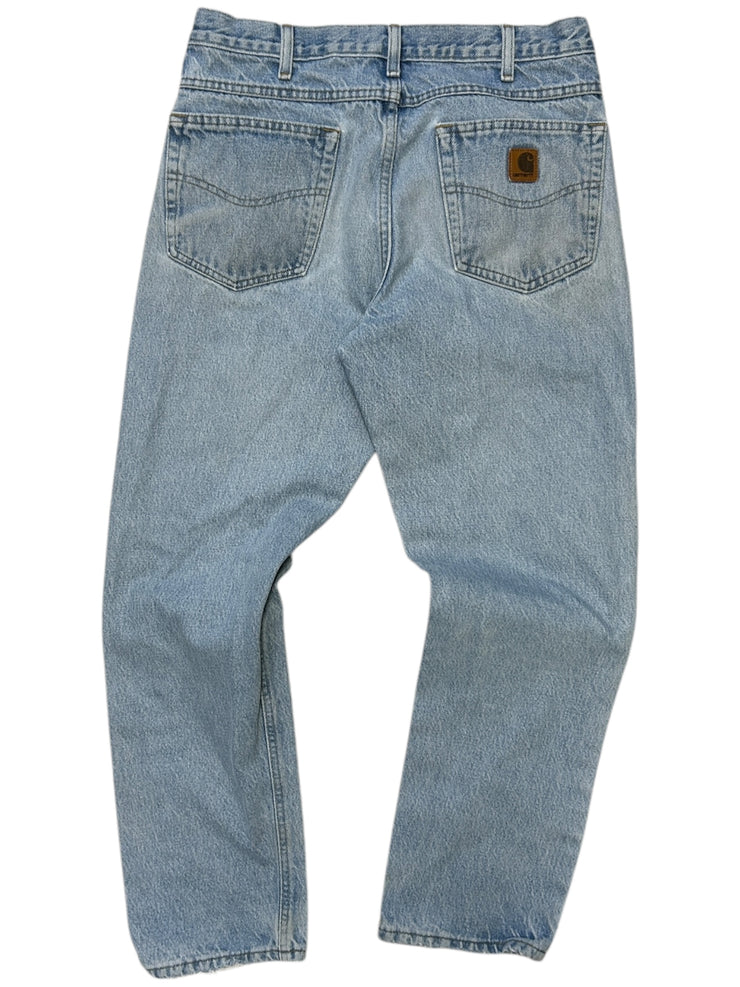 Vintage Carhartt Light Wash Blue Denim Jeans