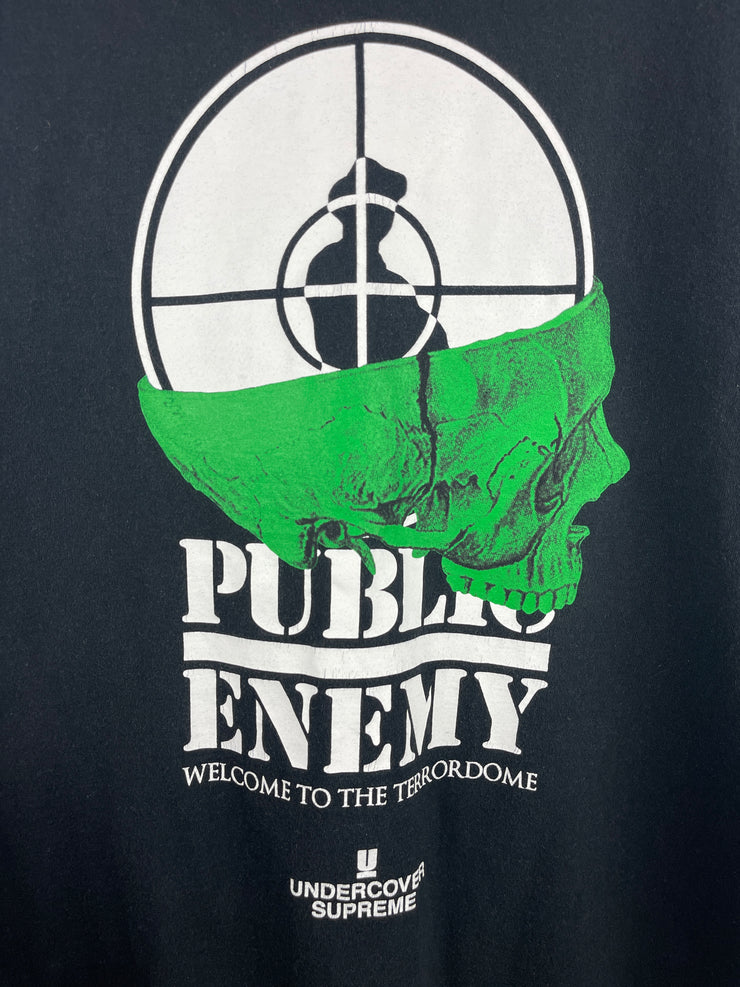 Supreme SS18 Undercover Public Enemy Terrordome Black Tee