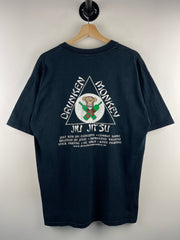 Vintage Drunken Monkey Jiu Jistu Black Tee