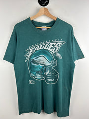 Vintage 90s NFL Pro Player Philadelphia Eagles Distressed Green Tee