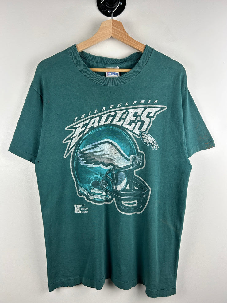 Vintage 90s NFL Pro Player Philadelphia Eagles Distressed Green Tee