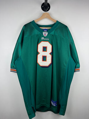 Vintage NFL Reebok Miami Dolphins Daunte Culpepper Teal Football Jersey