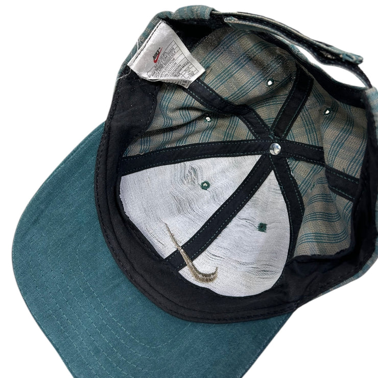 Vintage 90’s Nike Golf Green Plaid Strapback Hat